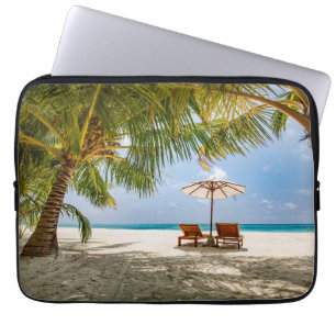 Palm Trees Moody Sky Laptop Sleeve