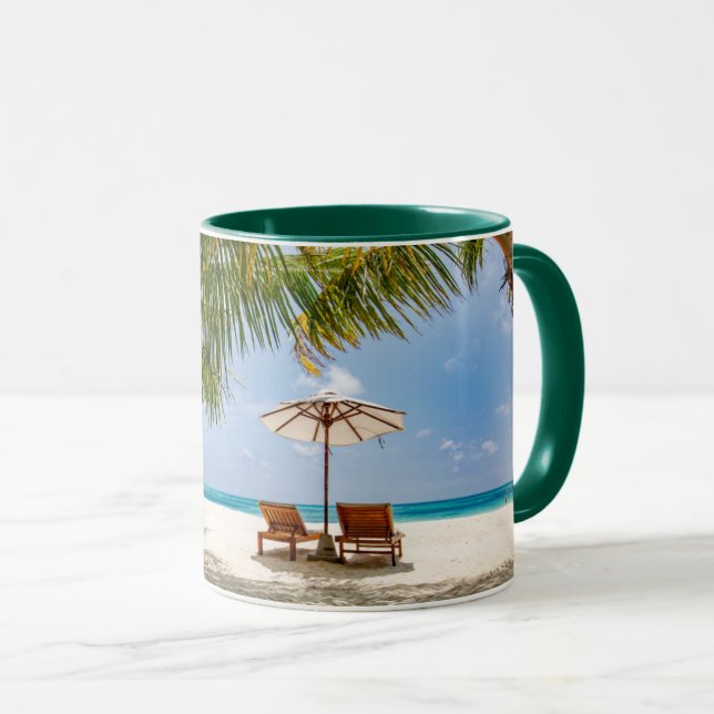 Palm Trees | Moody Sky Mug (Front Right)