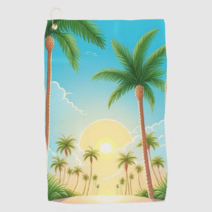 Palm Trees Nature Golf Towel