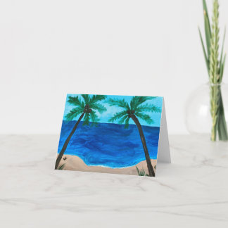 Palm trees note card