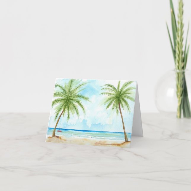 Palm Trees Note Card (Front)