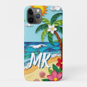 Palm Trees on the Beach Personalised Case-Mate iPhone Case