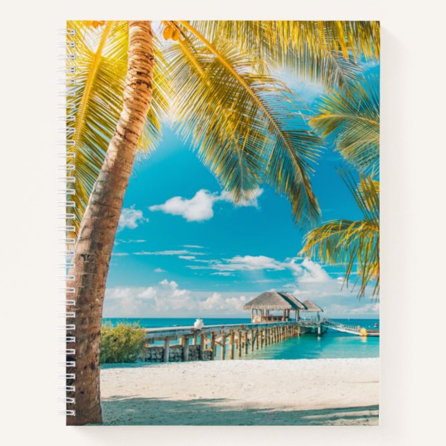 Palm Trees on the Sunset Notebook (Front)