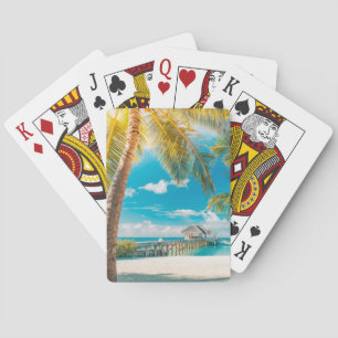 Palm Trees on the Sunset Playing Cards