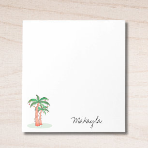 Palm Trees Personalised Notepad