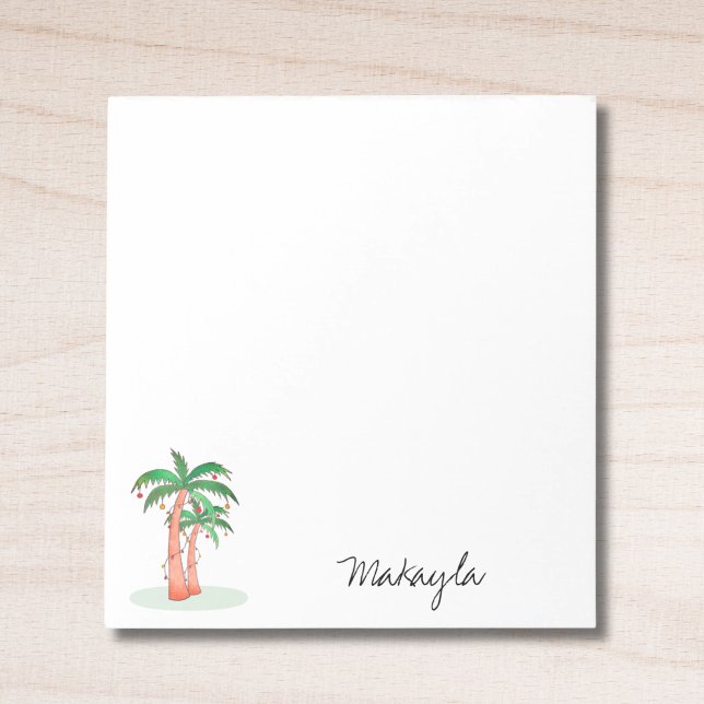Palm Trees Personalised Notepad (Creator Uploaded)