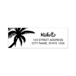 Palm Trees  Personalised   Self-inking Stamp