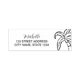 Palm Trees  Personalised   Self-inking Stamp