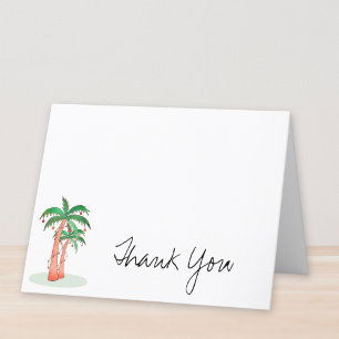 Palm Trees Personalised Thank You Card