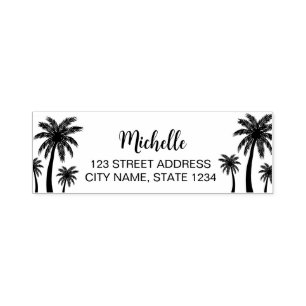 Palm Trees  Personalized   Self-inking Stamp