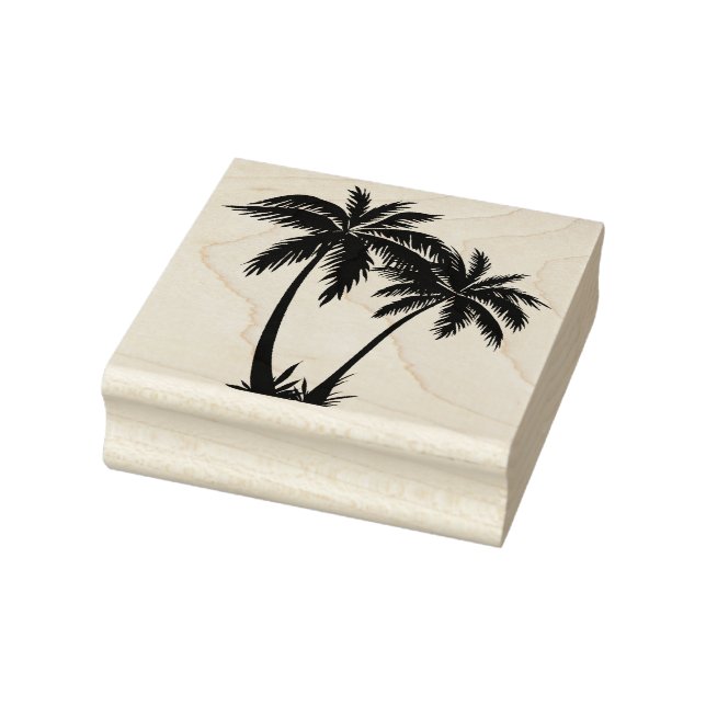 Palm trees rubber stamp (Stamp)