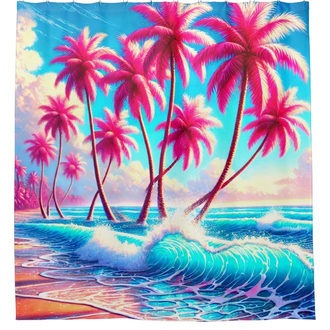 Palm Trees Shower Curtain (Front)