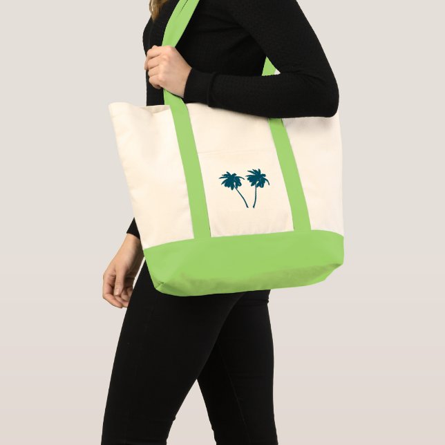 Palm Trees Silhouette Impulse Tote Bag (Front (Product))