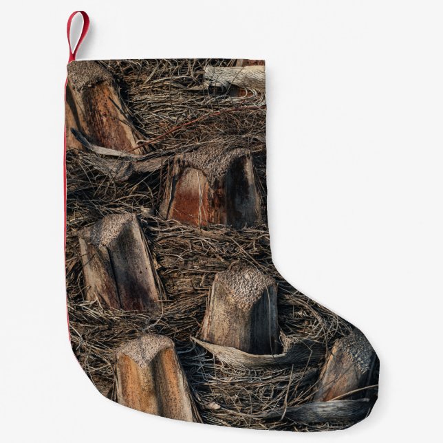 Palm Trees Small Christmas Stocking (Front)