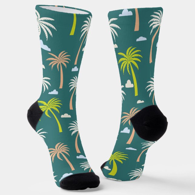 Palm Trees Socks (Angled)