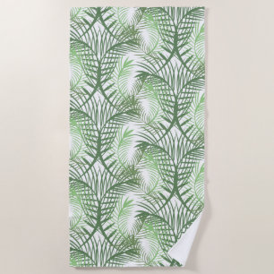 Palm Trees Summer Tropical Beach Green Towel