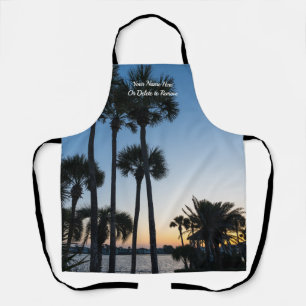 Palm Trees Sunrise Destin Florida Apron