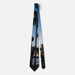 Palm Trees Sunrise Destin Florida Neck Tie