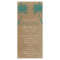 Palm Trees Tropical Teal Beach Wedding Programs