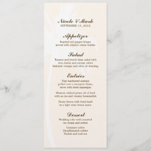 Palm Trees Tropical Wedding Menu Cards