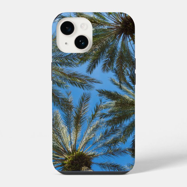 Palm Trees Umbrella iPhone Case (Back)