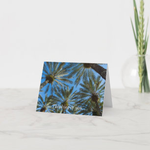 Palm Trees Umbrella Thinking Of You Card