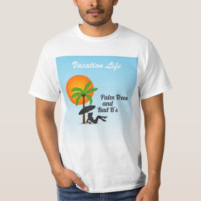 Palm Trees Vacation Tee (Front)
