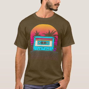 Palm Trees Vaporwave 80s Art Music Tropical Retro T-Shirt