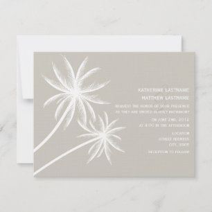 Palm Trees Wedding Invitation