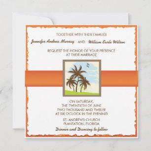 Palm Trees - Wedding Invitations