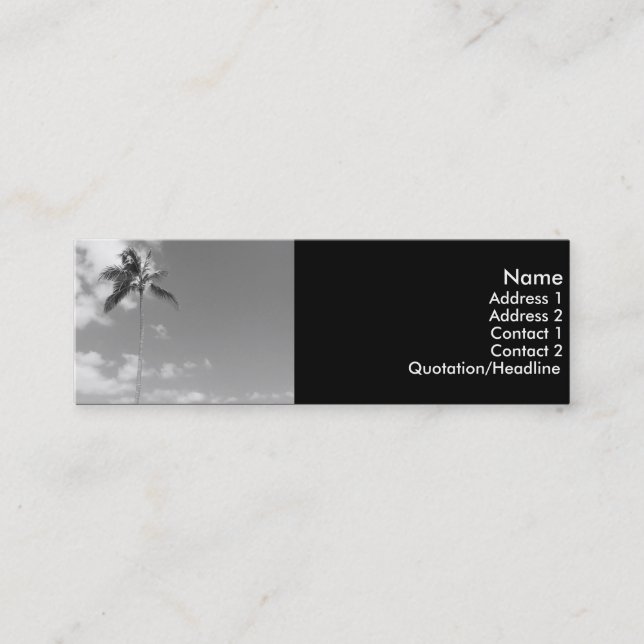 Palm Treet Skinny Profile Card (Front)
