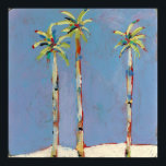 Palm Trio-Poster Poster<br><div class="desc">a trio of palms rendered in acrylic on wood panel</div>