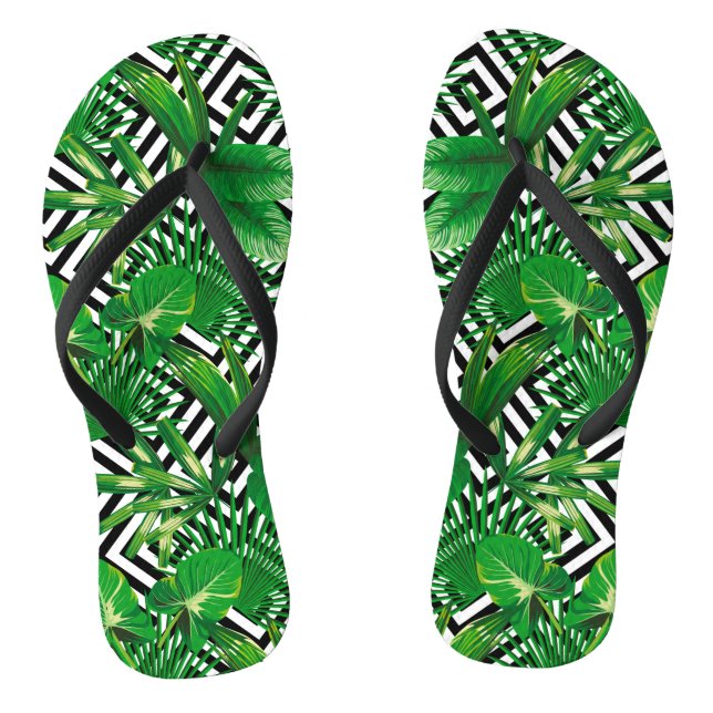Palm Tropical Plants Jandals (Footbed)
