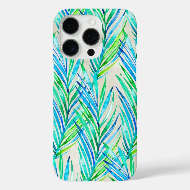 Palm Whisperer Hawaiian Tropical Turquoise Case-Mate iPhone Case (Back)