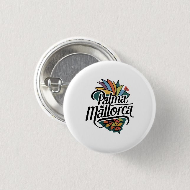Palma de Mallorca 3 Cm Round Badge (Front & Back)