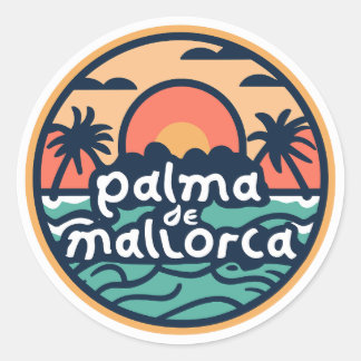 Palma de Mallorca Classic Round Sticker