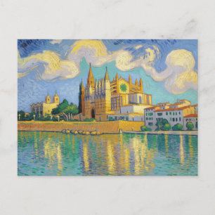 Palma de Mallorca Painting Postcard