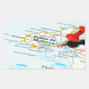 Palma de Mallorca, Spain Rectangular Sticker