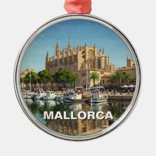 Palma de Mallorca Spain Travel Metal Tree Decoration