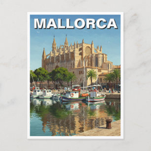 Palma de Mallorca Spain Travel Postcard
