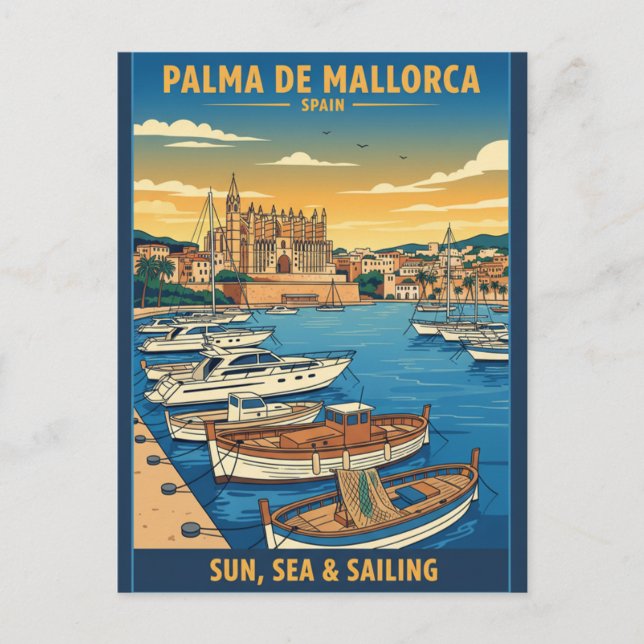  Palma de Mallorca Spain Vacation Postcard (Front)