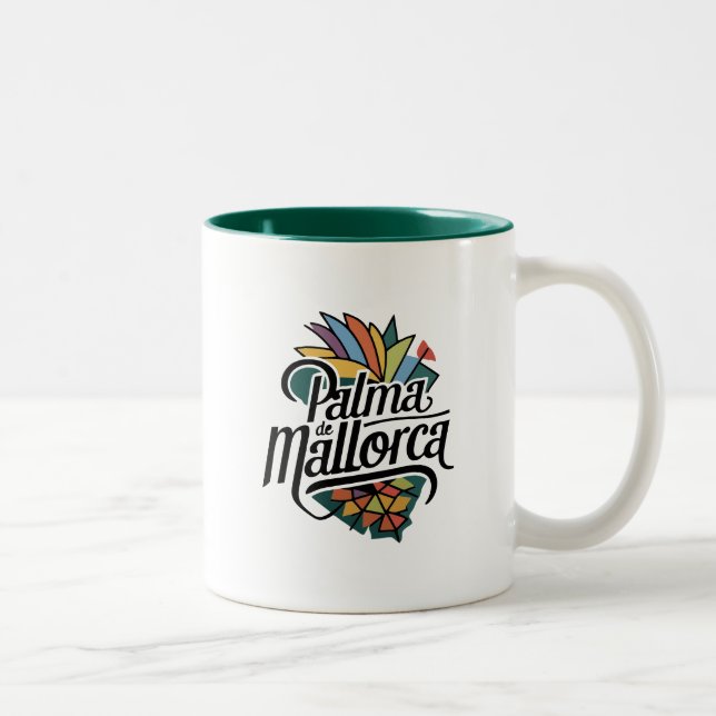 Palma de Mallorca Two-Tone Coffee Mug (Right)
