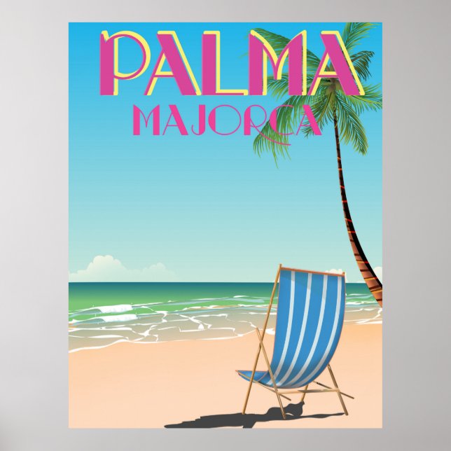 Palma Majorca Beach holiday poster (Front)