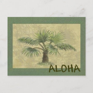 Palmas ALOHA Postcard