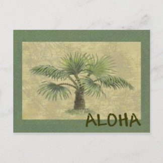 Palmas ALOHA Postcard
