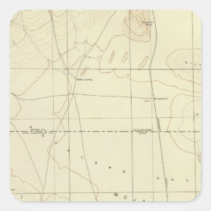 Palmdale quadrangle showing San Andreas Rift Square Sticker