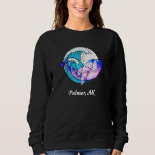 Palmer Ak Japanese Paint Geometric Orca Killer Wha Sweatshirt