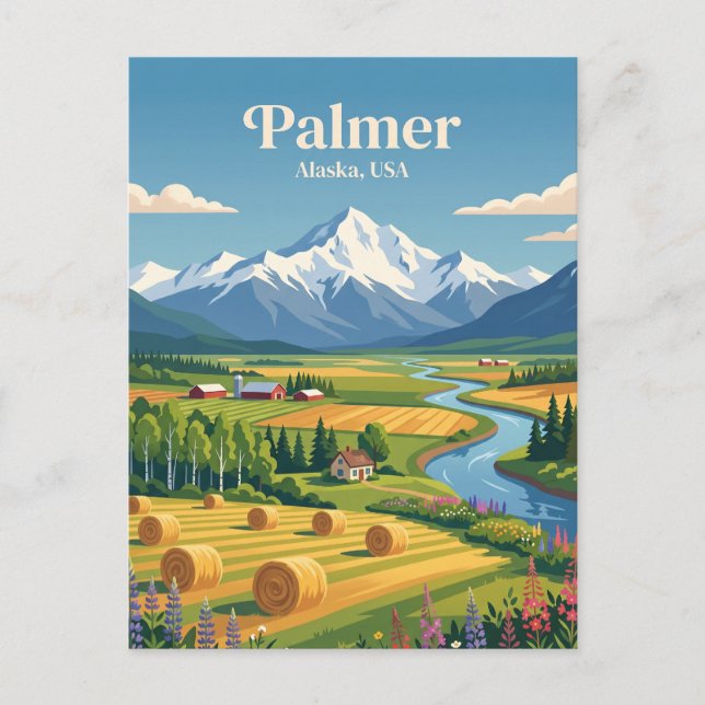 Palmer Alaska Postcard (Front)