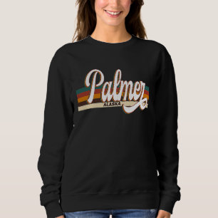 Palmer Alaska Retro Vintage 70s 80s Distressed Sweatshirt