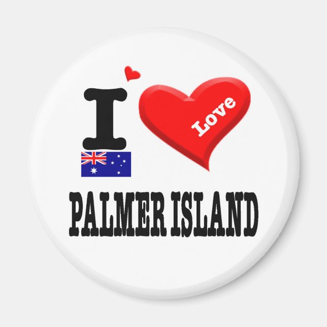 PALMER ISLAND - I Love Magnet (Front)